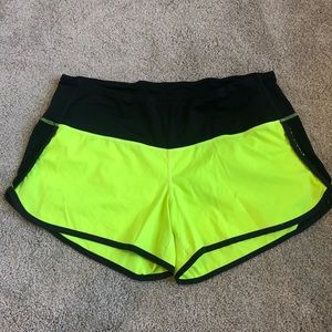 Neon Green Lululemon Shorts